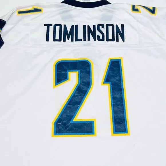 Reebok LaDanian Tomlinson Authentic Jersey 3XL San Diego Chargers Stitched Vtg - Picture 4 of 9